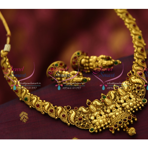 NL5127 Lakshmi God Design Antique Nakshi Nagas South Traditional Temple Jewellery Online