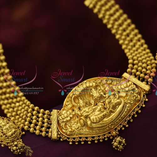 TNL0400 Antique Nagas Lord Vishnu God Temple Jewellery Nakshi Neckace Online