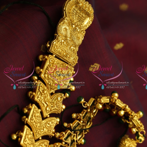H1917 Hair JadaNagam Antique Gold Plated Fine Design Indian Traditional Wedding Jewellery