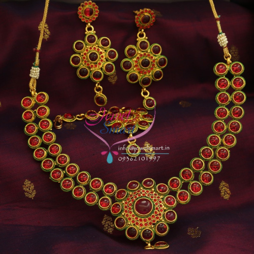 TNL0614 Temple Necklace Indian Traditional Wedding Jewellery Online