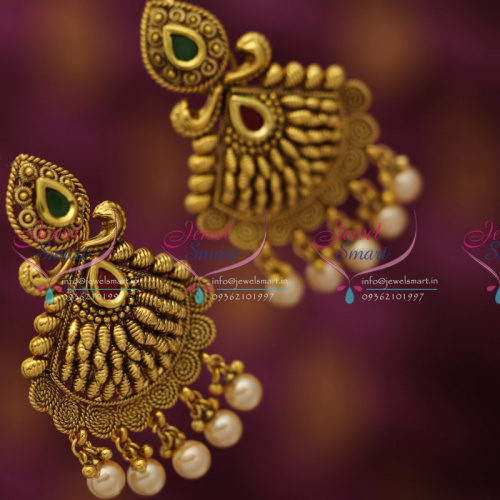 ER6784 Antique Chand Bali Earrings Handmade Latest Artificial Jewellery Buy Online