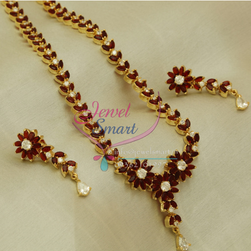 Indian Traditional Jewelry Gold Plated Long Necklace Fashion Earrings