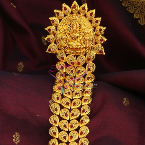 H0712 Hair Jada Nakshi Temple Design Choti Hook Wedding Bridal Traditional Jewelry