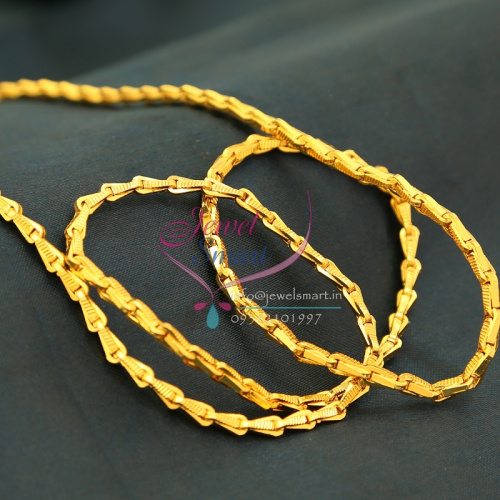 C0740 Traditional Gold Plated Chain 30 Inches 3MM Thickness