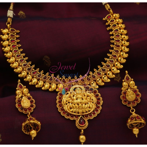 TNL0768 Indian Traditional Gold Design Quality Temple Mango Design Jewellery Online
