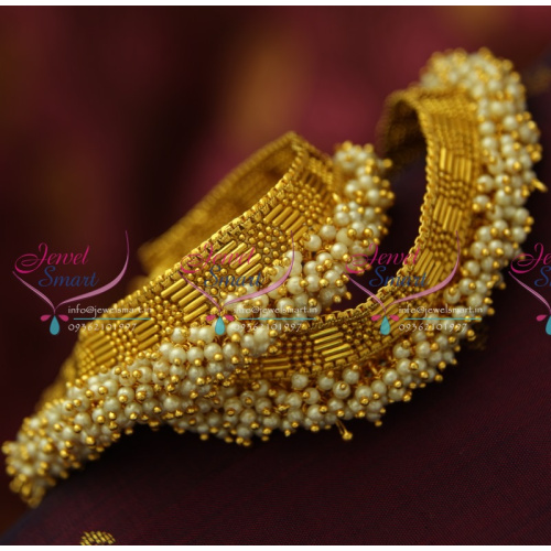 P5149 Antique Pearl Fancy Payal Anklet Leg Chain Fashion Jewellery Online