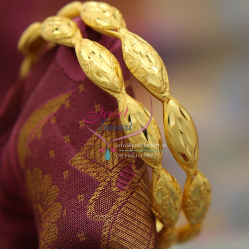 B1200 2.6 Size Gold Plated Delicate Bangles Gold Designs Fashion Jewelry