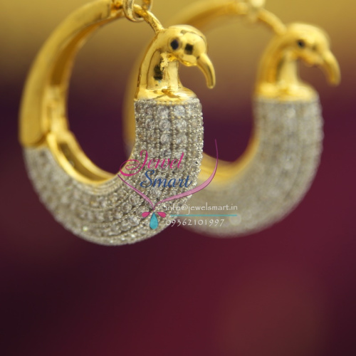 E1666 Peacock Design CZ Bali Exclusive Gold Design Jewellery Offer Price Buy Online