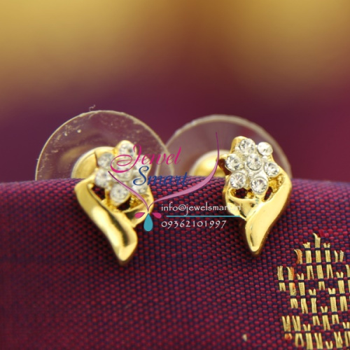E5572 Gold Plated Jewellery Online Diamond Finish Branded Earrings
