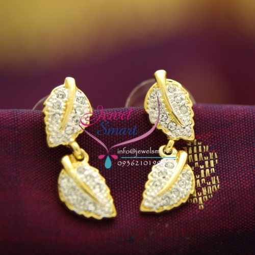 E6091 Gold Plated Jewellery Online Diamond Finish Branded Earrings