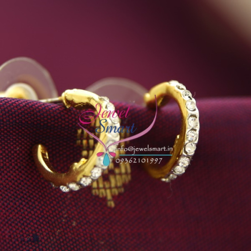 E6274 Gold Plated Jewellery Online Diamond Finish Branded Earrings