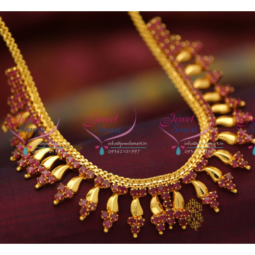 NL1893 Ruby Fancy Design Imitation Jewellery Necklace Set Buy Online
