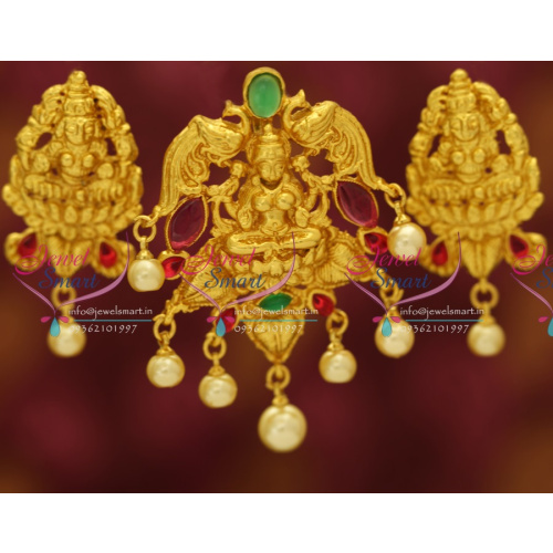 PS2025 Temple Laxmi God Kemp One Gram Plated Pendant Earrings Ethnic Jewellery Buy Online