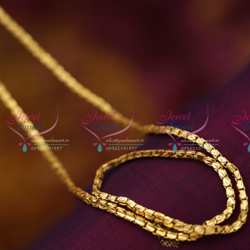 C2379 Gold Plated 30 Inches Length Box Design Fine 3MM Quality Chains Buy Online