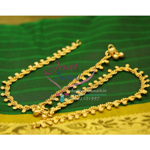 A2439 Fancy Design Imitation Payal Leg Chain Anklet Traditional Five Metal Jewellery