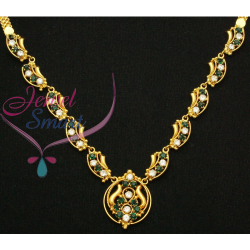 22ct Gold Plated American Diamond Stones Necklace