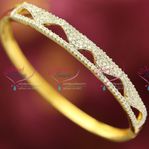 B2531 CZ Exclusive Offer Grand Broad Wedding Open Kada Dulhan Jewellery Online