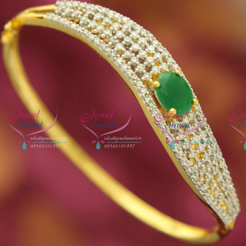 B3024 CZ Exclusive Offer Full Sparkling CZ Stones Open Kada Collections Online