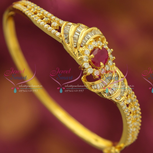 B3026 CZ Exclusive Offer Full Sparkling CZ Stones Open Kada Collections Online