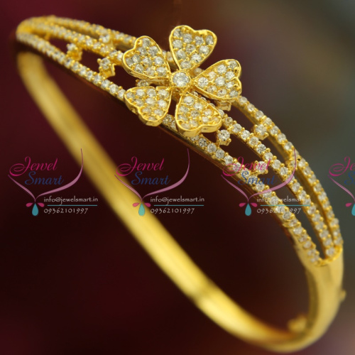 B3030 CZ Exclusive Offer Full Sparkling CZ Stones Open Kada Collections Online