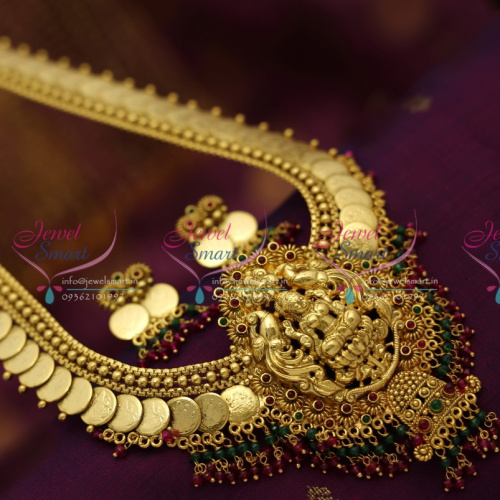 NL3139 Exclusive Indian Traditional Temple Laxmi Long Haram Jewellery Bridal Jewellery Collections