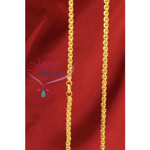 Gold Plated Chain 24 Inches Height Party and Daily Wear Traditional Fancy Design