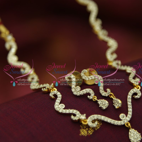 NL1357 Latest Small AD White Stones Stylish Delicate Design Online Low Price