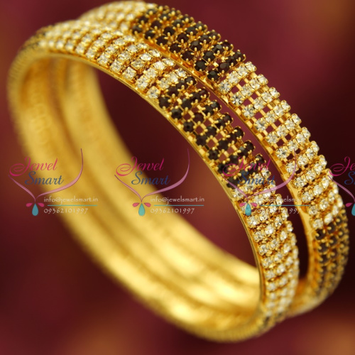 B0228M 2.6 Size 2 Pieces Party Wear Gold Plated White Maroon Bangles Online