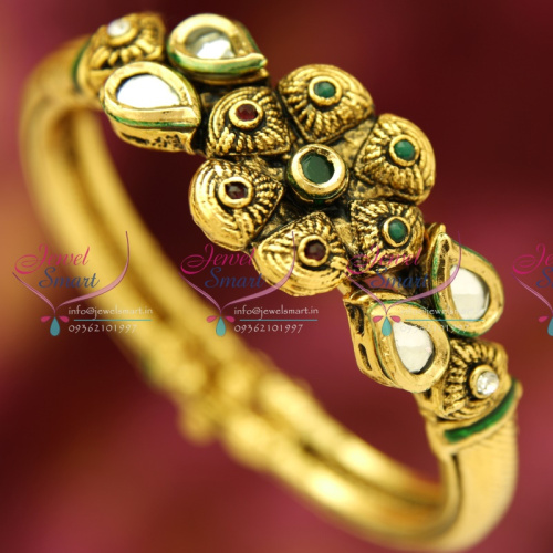 B3862 Antique Gold Plated Low Price Value for Money Kada Bangle Online
