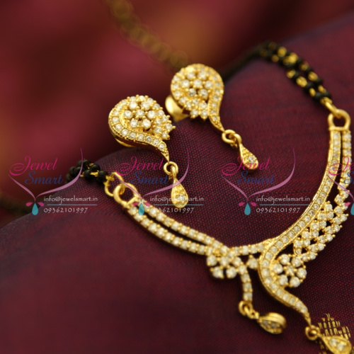 M1525 CZ Mangalsutra Indian Traditional Auspicious Jewellery Online