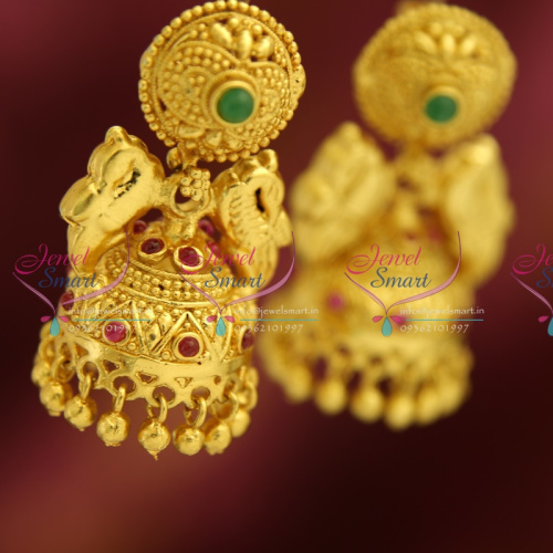 ER0684 Exclusive Gold Design Jewellery Online Screw Lock Jhumka Earrings