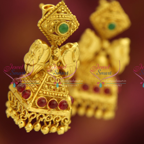 ER0683 Exclusive Gold Design Jewellery Online Screw Lock Jhumka Earrings