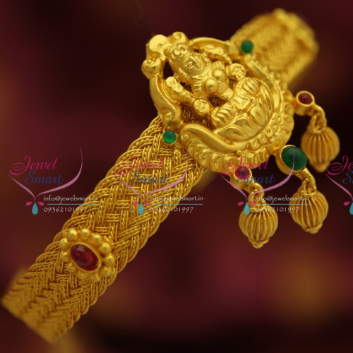 AR4154 One Gram Temple Laxmi God Design Nakshi Nagasu Indian Traditional Aravanki Wedding Jewellery