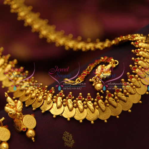 NL4161 Kasulaperu Kasumala Haram Coin Long Necklace Ethnic Indian Tradtitional Jewellery Online
