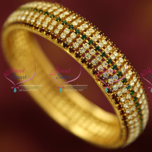 B4369X 2.10 Size Broad White Green Maroon Grand Single Piece Bangles Buy Online