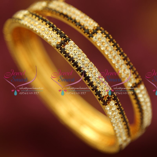 B4383M 2.6 Size 2 Pieces Party Wear Full White Maroon Stones Bangles Online