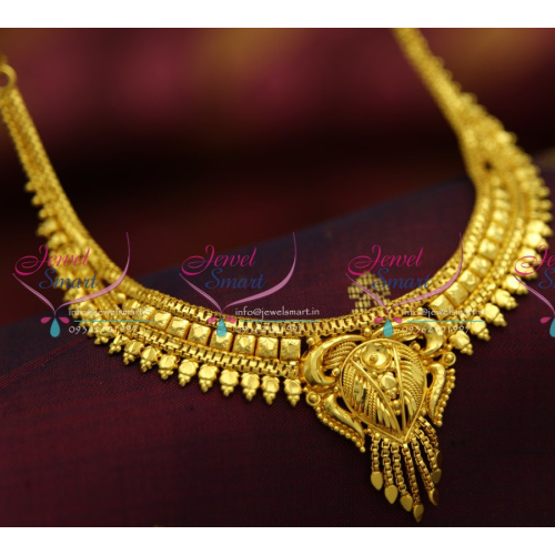 NL4445 Handwork Intricate Work Necklace Set South Indian gTraditional Jewellery