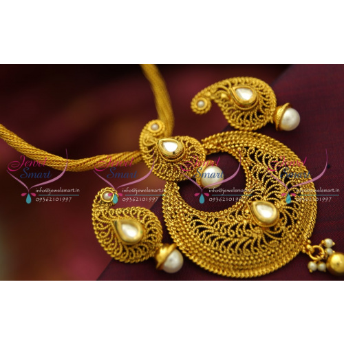 PS4783 Fancy Design Antique Pendant Set Artificial Fashion Jewellery Online