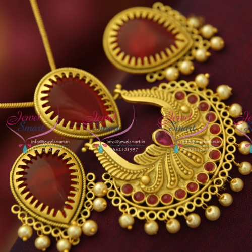 PS5091 Latest Antique Mat Finish Jewellery Nakshi Design Pendant Set Buy Online