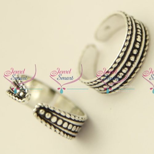 TR5228 Silver 925 Toe Rings Floral Design Comfortable Smooth Finish Buy Onlin3