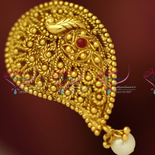 SP5371 Antique Peacock Nagas Saree Pins Brooches South Jewellery Online