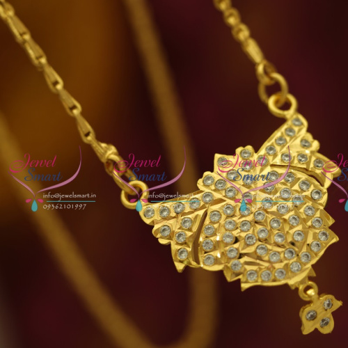 PC5571 AD Pendant Gold Plated Chain Traditional South Indian Jewellery Buy Online