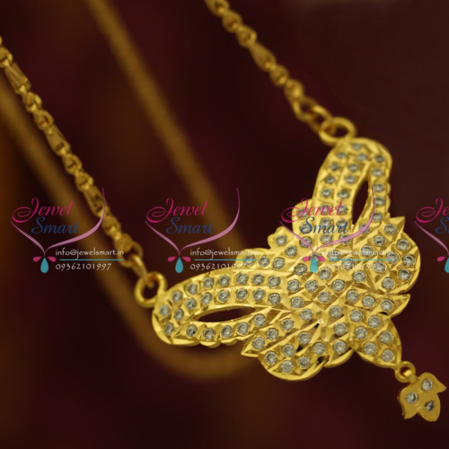 PC5572 AD Pendant Gold Plated Chain Traditional South Indian Jewellery Buy Online