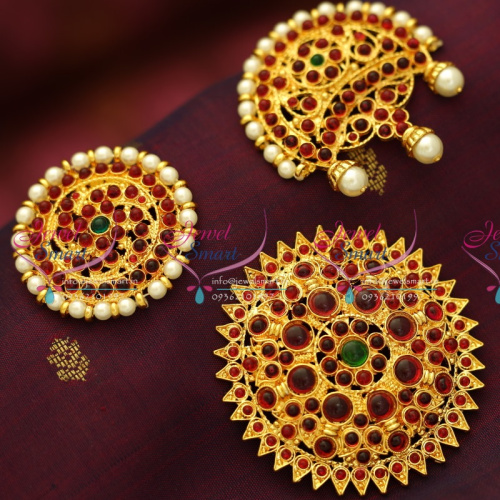 D5773 Sun Moon Sooriyan Chandran Indian Traditional Dance Jewellery Hair Decoration