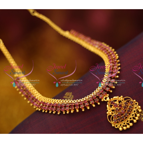 NL5942 Ruby Attiga Fancy Design Imitation Jewellery Necklace Set Buy Online
