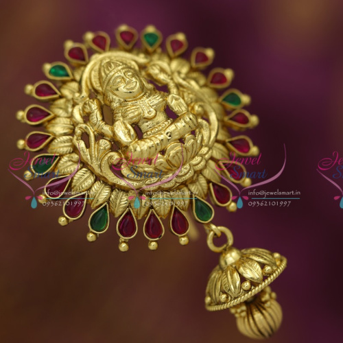 H6222 Temple Kemp Nagas Nakshi Laxmi God Design Hair Choti U Pin Hair Jewellery