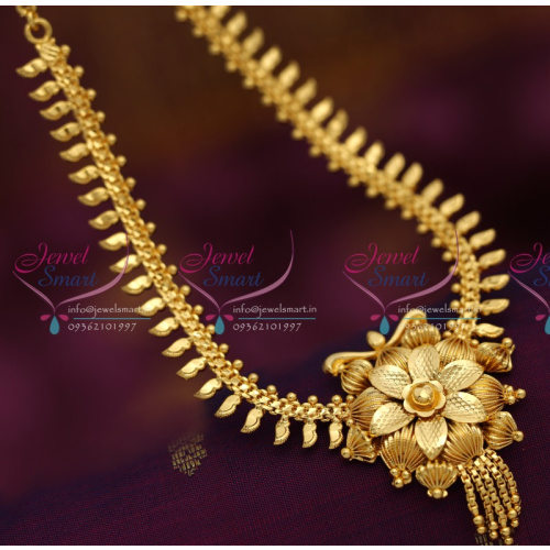 NL6343 Beads Gold Design Delicate Fashion Jewellery Floral Necklace Buy Online
