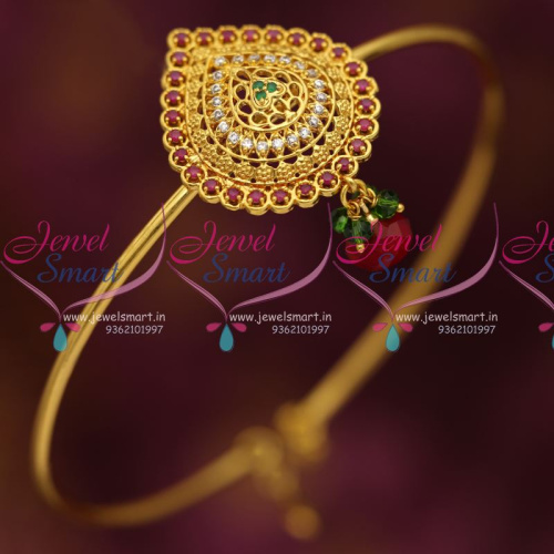 AR6857 Ruby Emerald Fancy Traditional Armlet String Vanki Collections Online