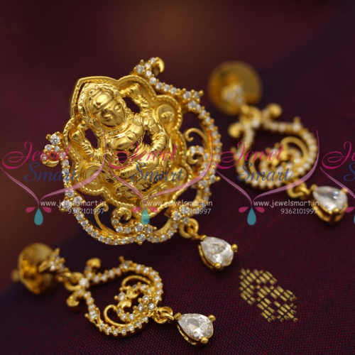 PS7090 One Gram Temple Jewellery Pendant Sets CZ Offer Price Clearance Sale