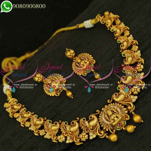 Temple Jewellery Collection Nagas Handmade Peacock Necklace NL21050